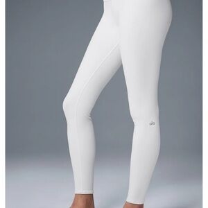 Alo White Airbrush Full Length Leggings